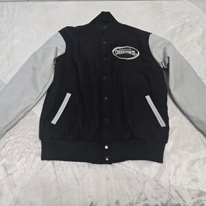 Black and Gray Varsity Jacket